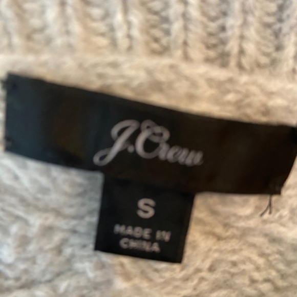 J.CREW Cable Knit Sequin Gray Sweater - Picture 13 of 14